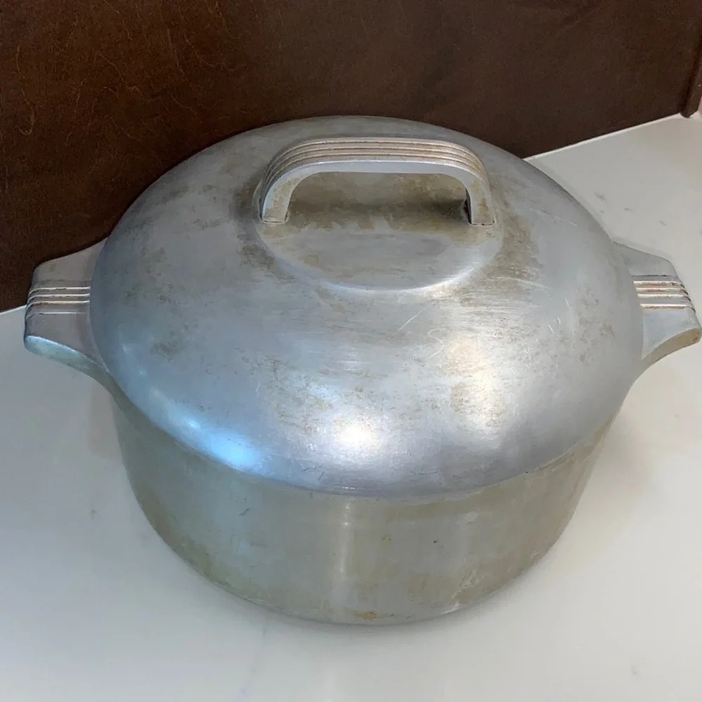 Vintage Wagner Ware Magnalite 4248 Sidney 0 Dutch Oven Roaster Stock Pot W/Lid